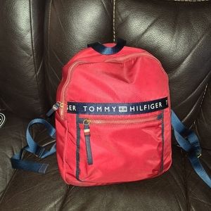Small red Tommy Hilfiger backpack